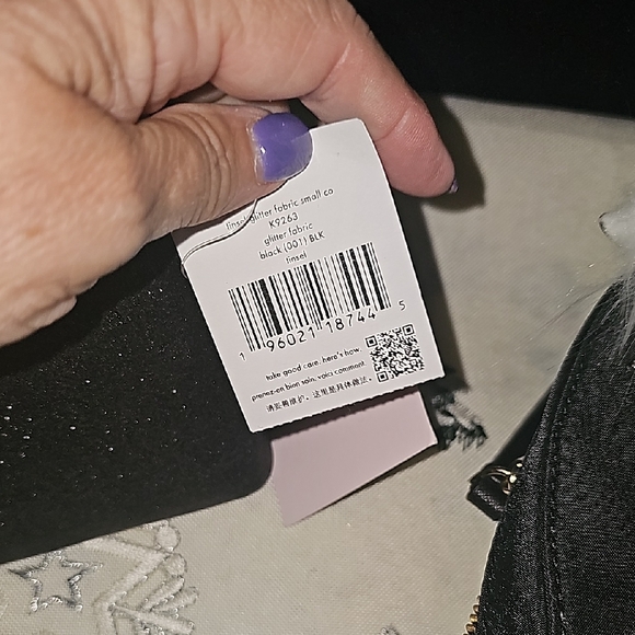 Kate Spade Black Glitter Bag NWT - Picture 3 of 4
